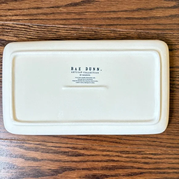 Three Rae Dunn Watermelon Snack Plates Two Oval - One Rectangular - Picture 7 of 8